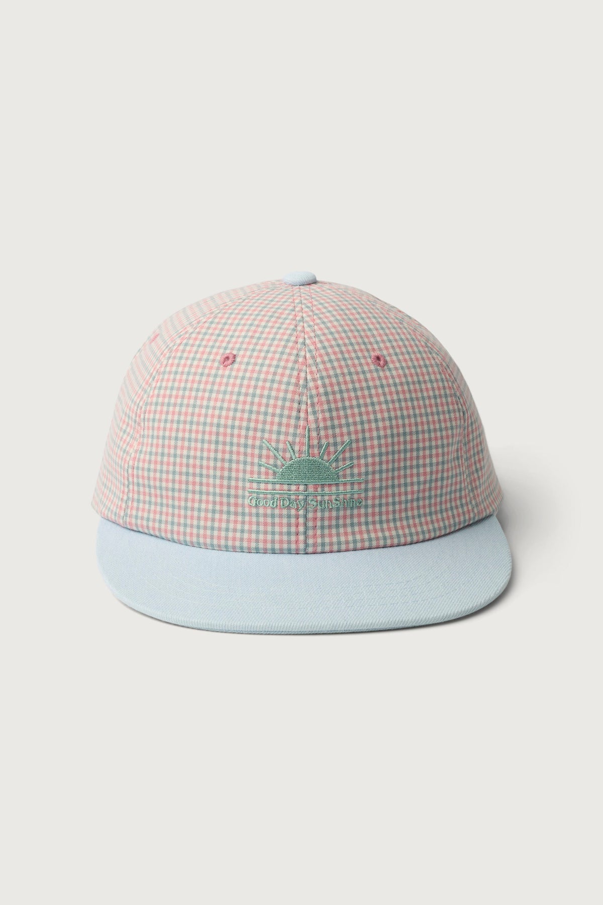 'GOOD DAY SUNSHINE' GINGHAM CAP