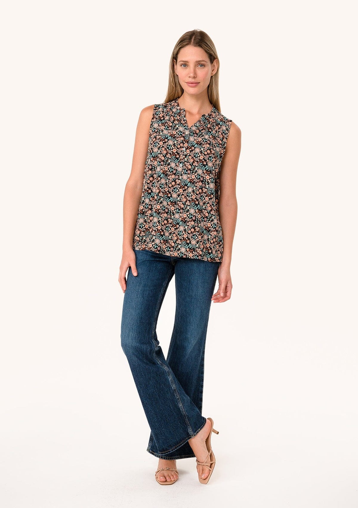 Marleigh Button Front Tank Top