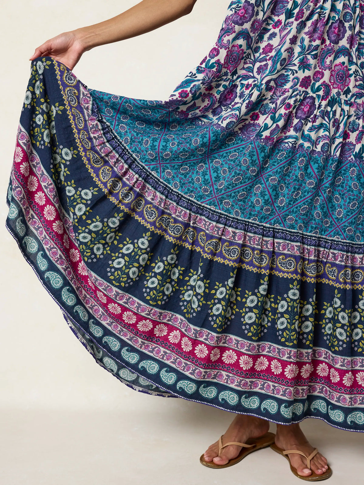 Patricia Maxi Dress - Purple Sunnyfield Floral