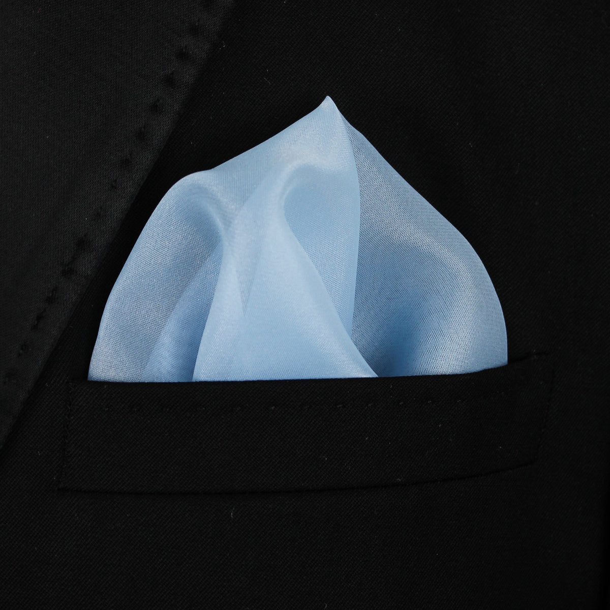 Pocket Square | Light blue organza #6