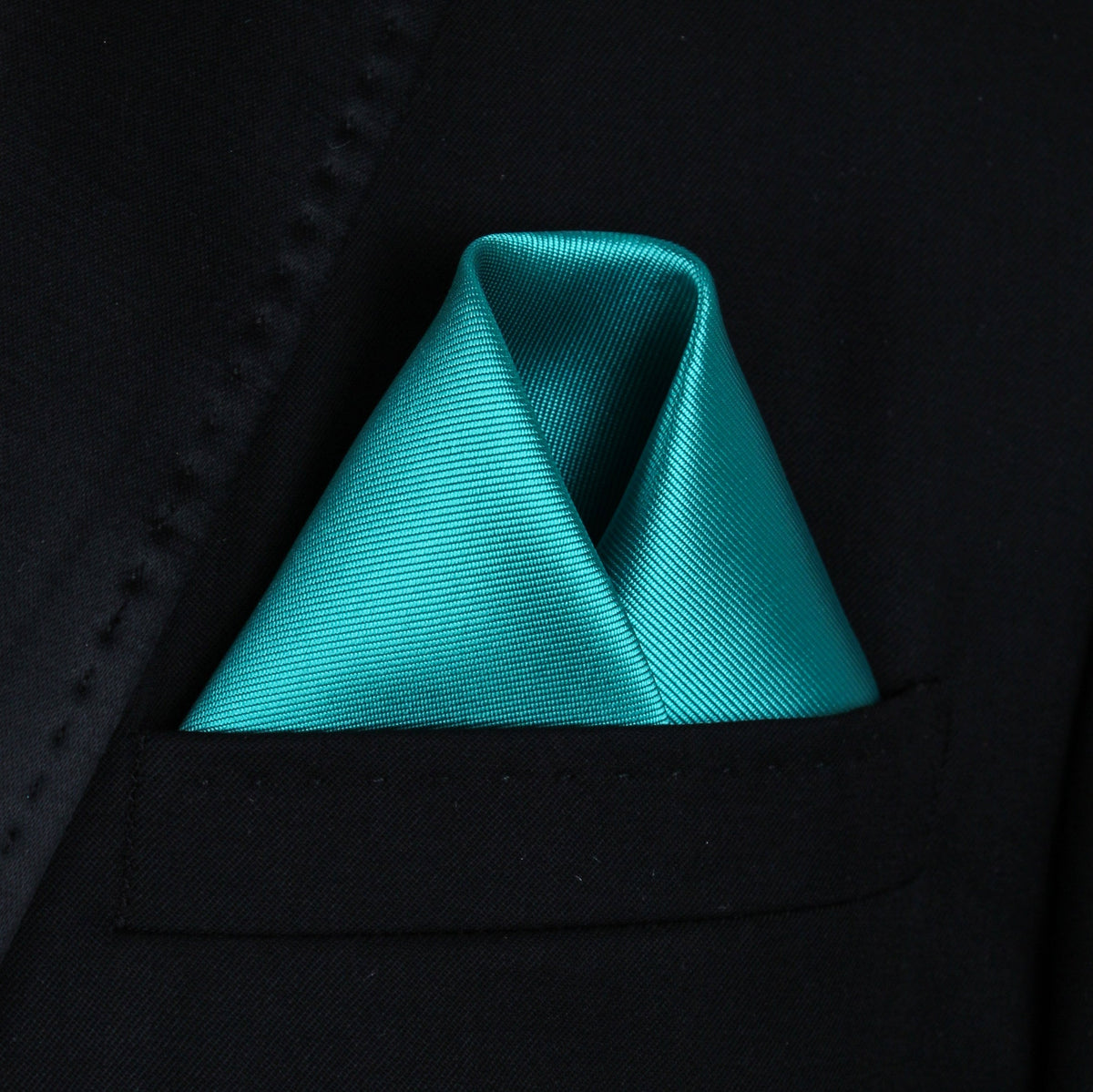 Pocket Square | Teal Mikado #78