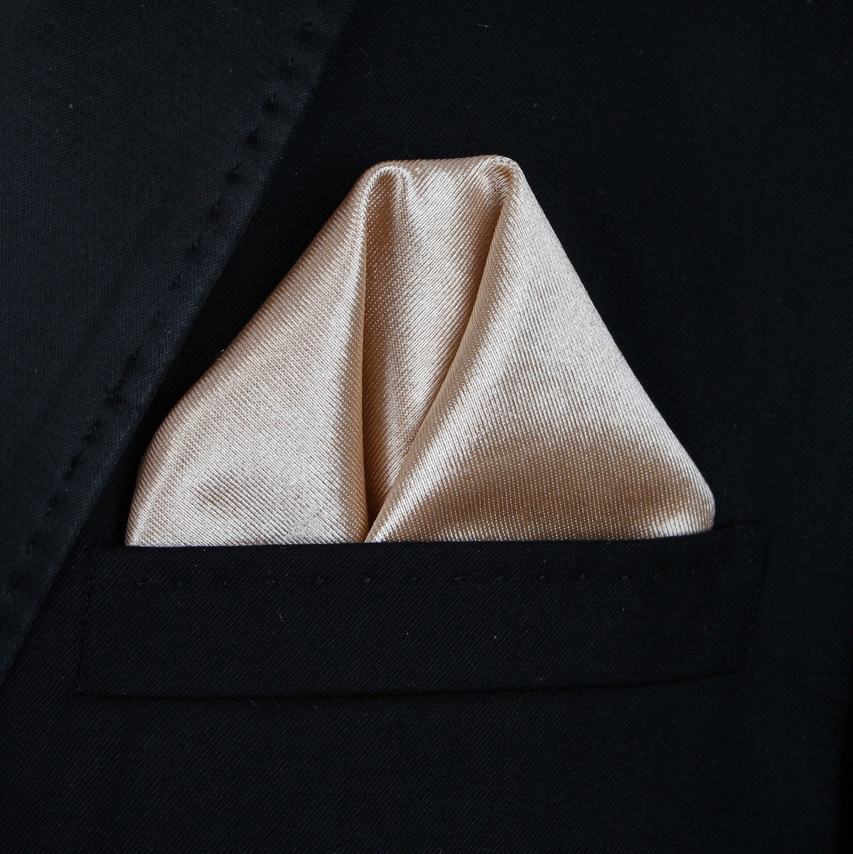 Pocket Square | Gold Thick Satin #32