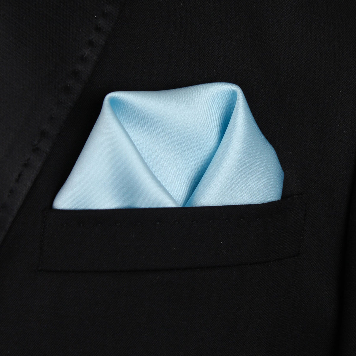 Pocket Square | Blue Soft Satin #44
