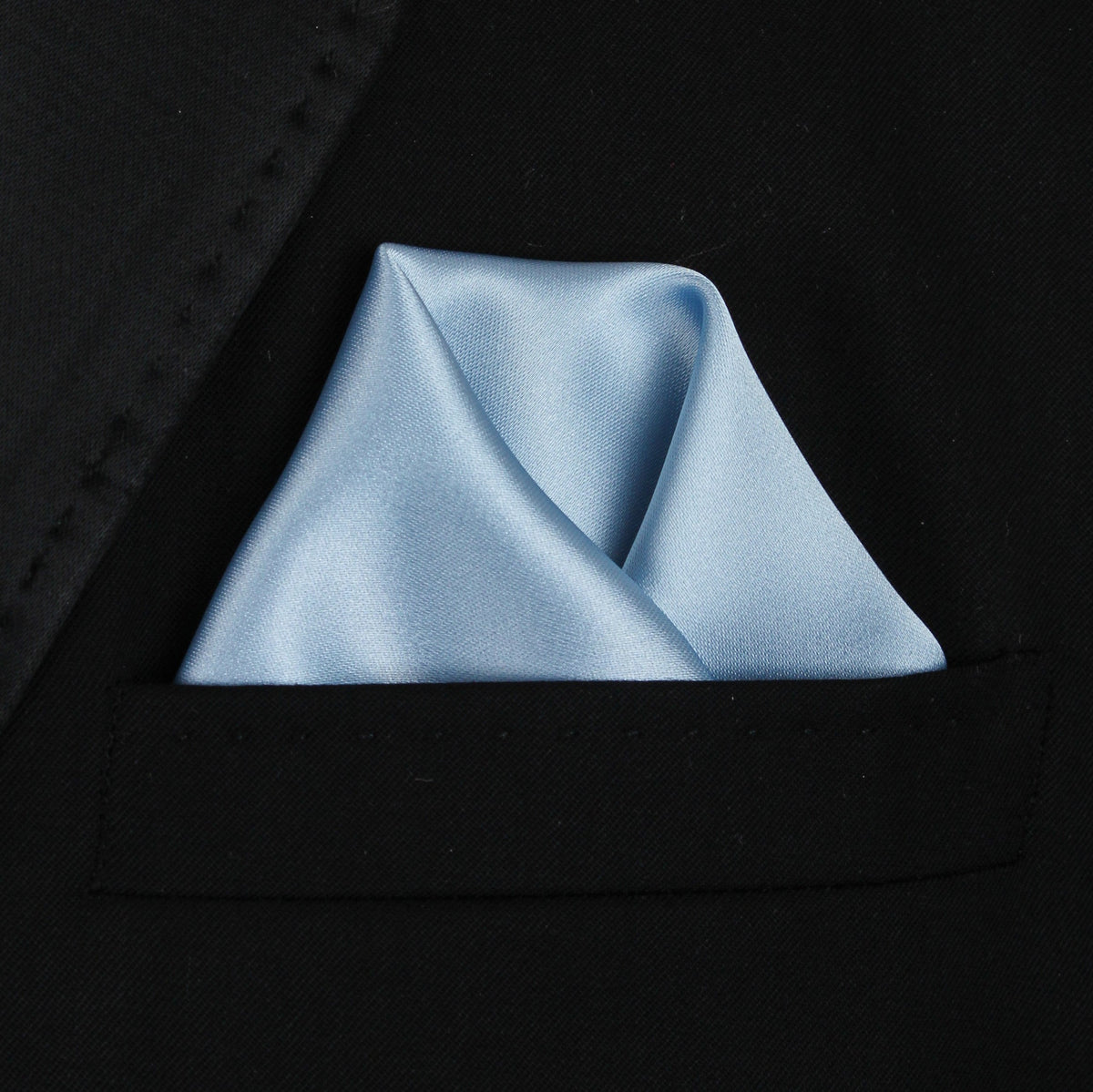 Pocket Square | Light Blue Soft Satin #100