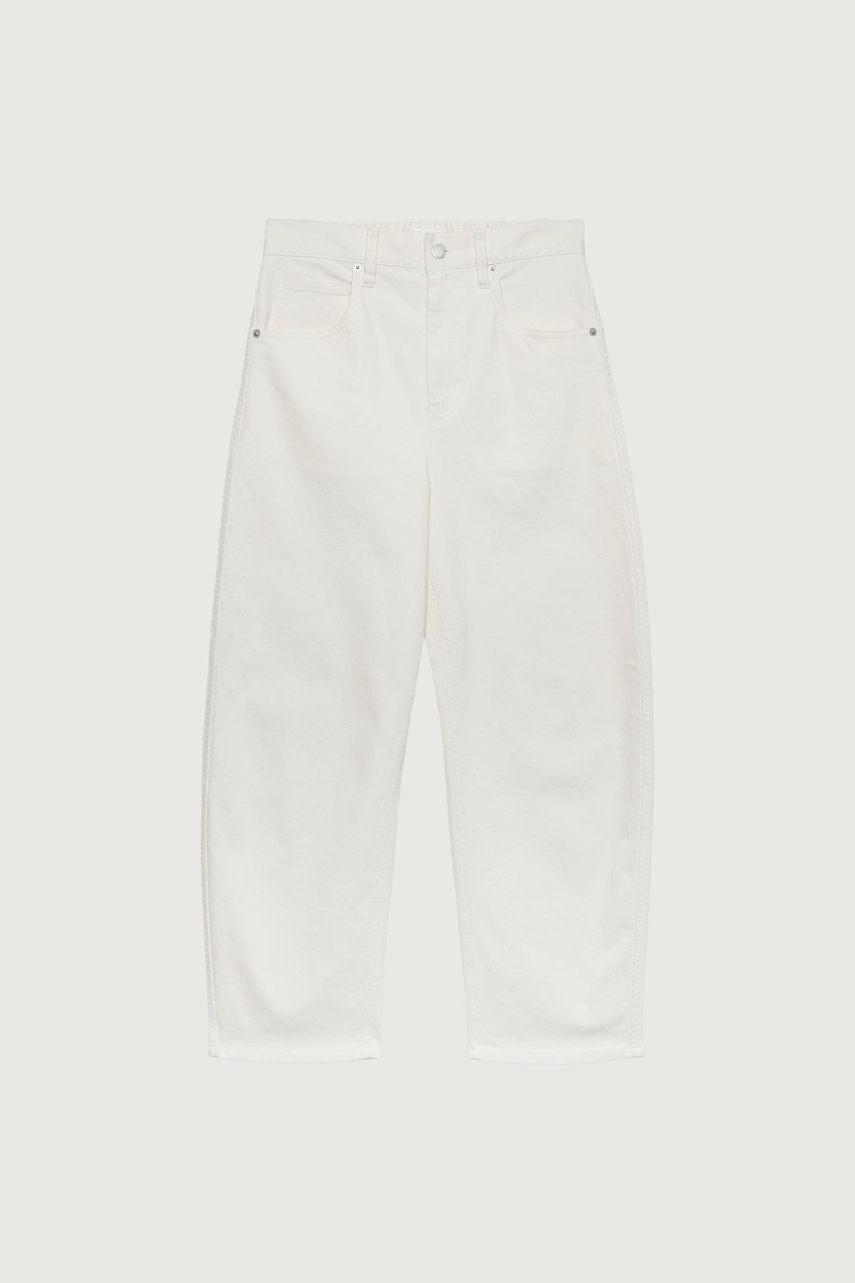 REGULAR LENGTH TWILL BARREL LEG PANT