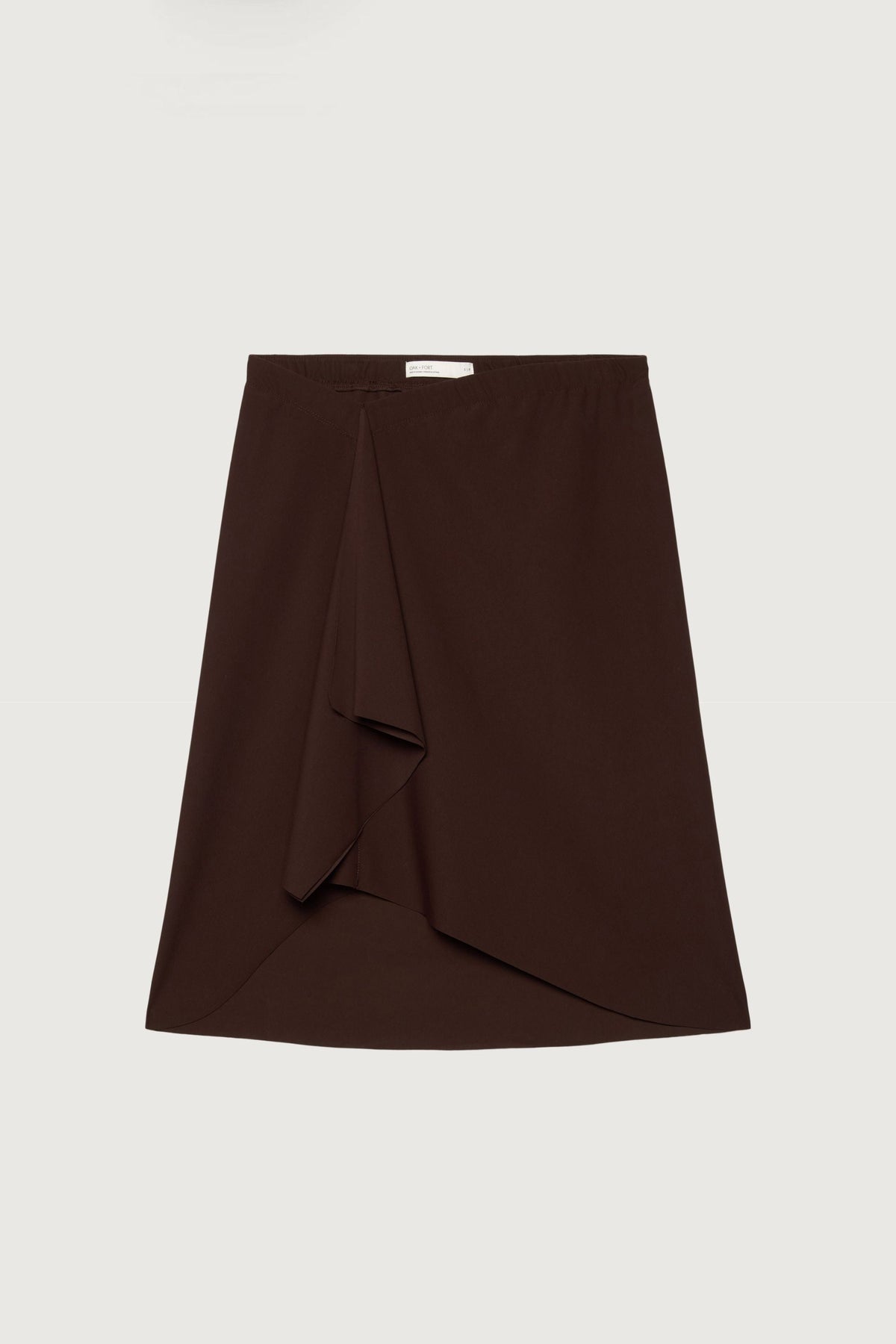 FRONT DRAPE MIDI SKIRT
