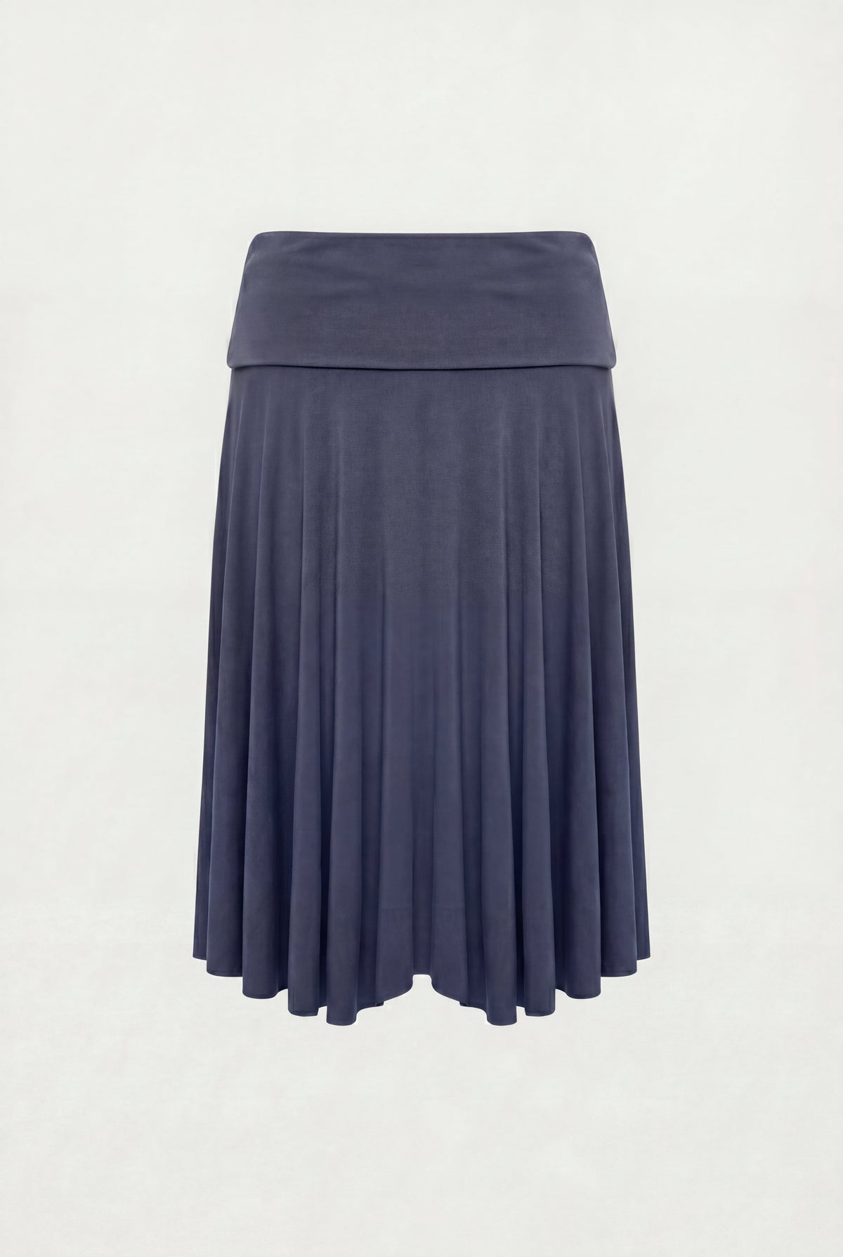 2-WAY RUCHED WAIST MIDI SKIRT