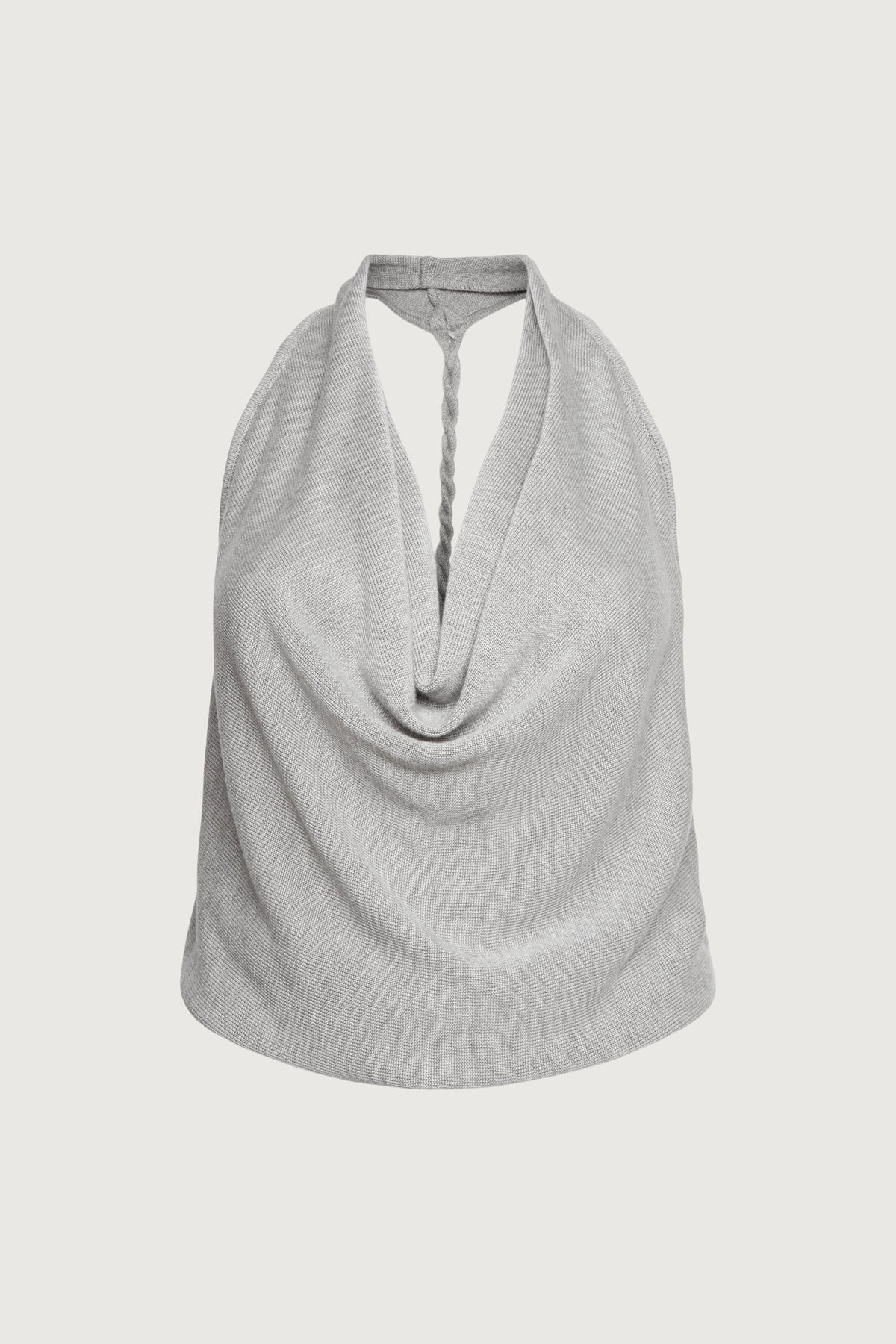 BRAIDED BACK COWL TANK TOP