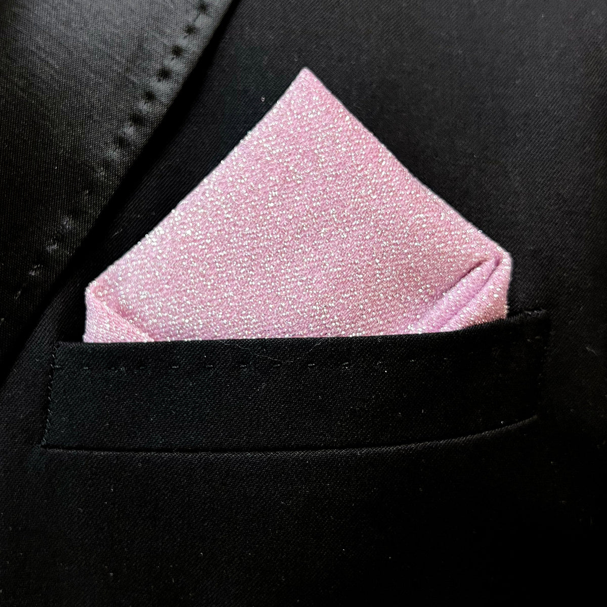 Lavender Shimmer Pocket Square