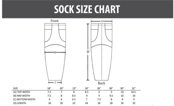 Northmen RHL White Sublimated Hockey Socks