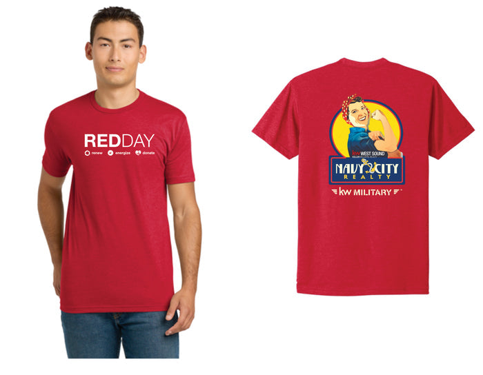 Red Day Navy City Realty Tshirt