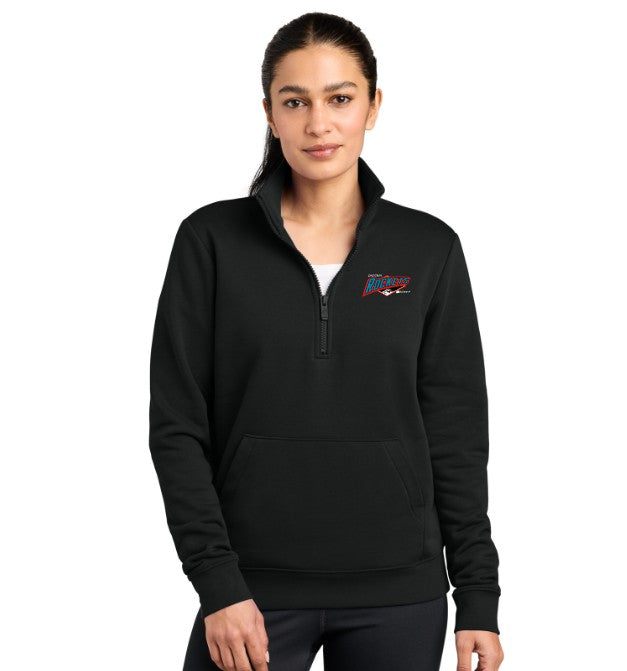 Tacoma Rockets Nike Women's Club Fleece Sleeve Swoosh 1/2-Zip