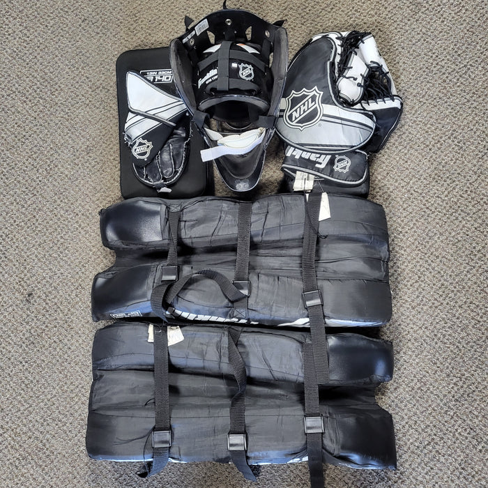 Used Franklin Sports NHL Street Hockey Goalie Set