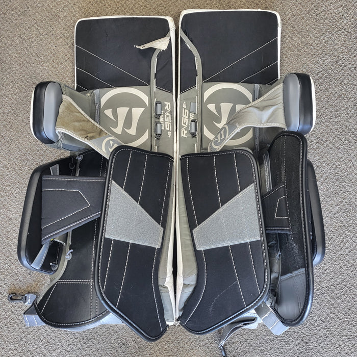 Used Warrior Ritual RG6 JR Hockey Goalie Leg Pads 30+1"