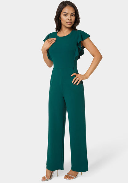 Flutter Sleeve Core Jumpsuit