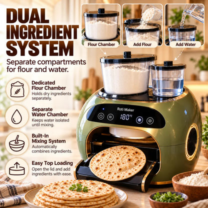 🎉 Limited Time Sale – All-in-One Automatic Flatbread Maker with Smart Mixing, Kneading & Cooking