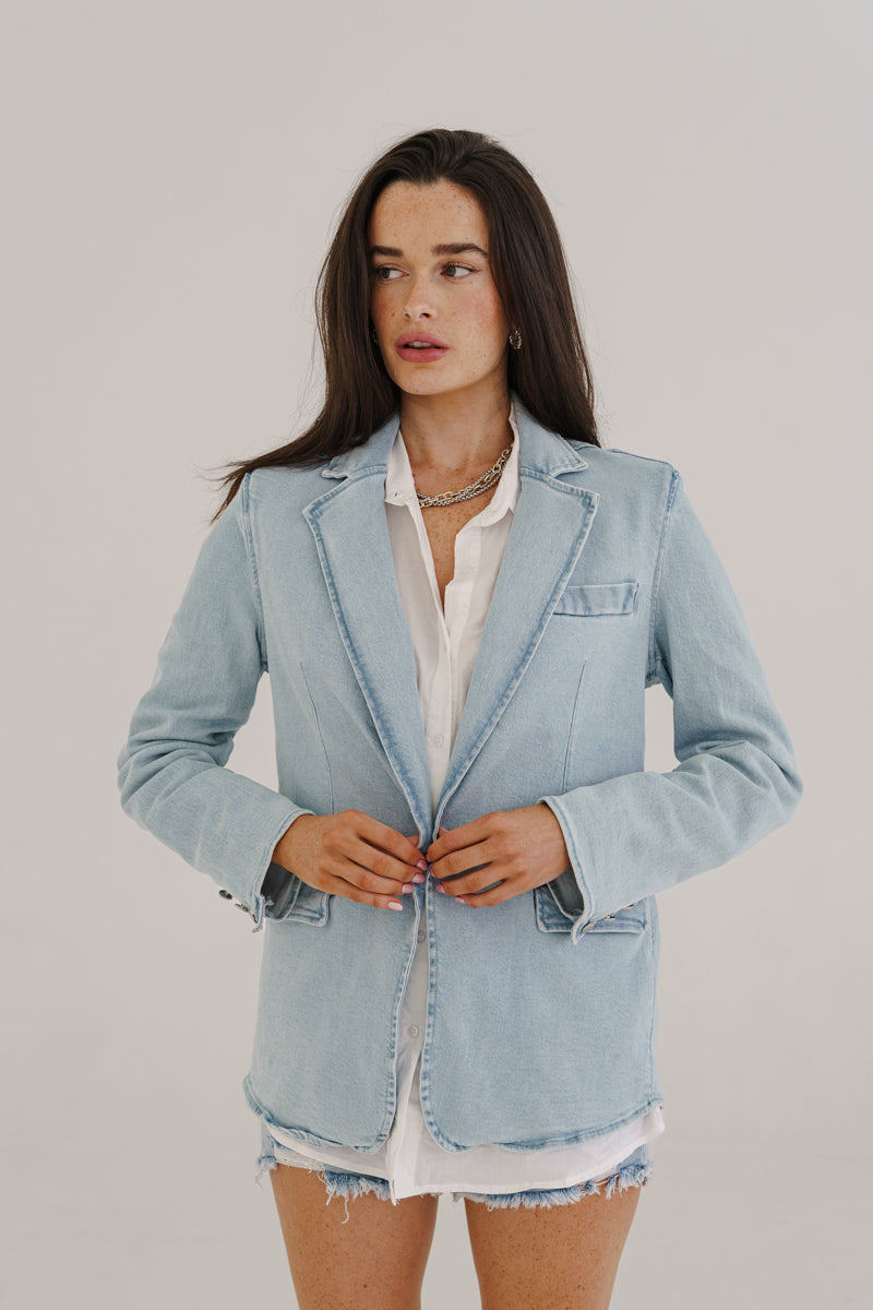 Saskia Long Sleeve Button Down Top White