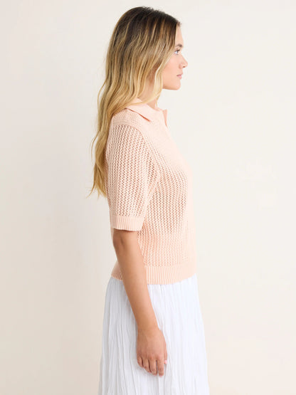 nz by NIC+ZOE Mesh Polo Sweater