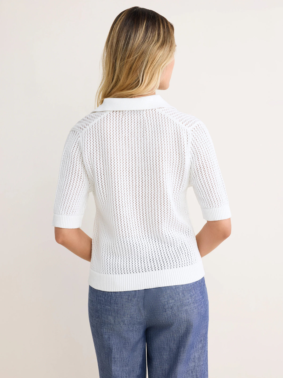 nz by NIC+ZOE Mesh Polo Sweater