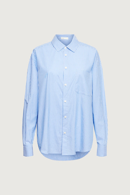 STRIPED COTTON POPLIN SHIRT