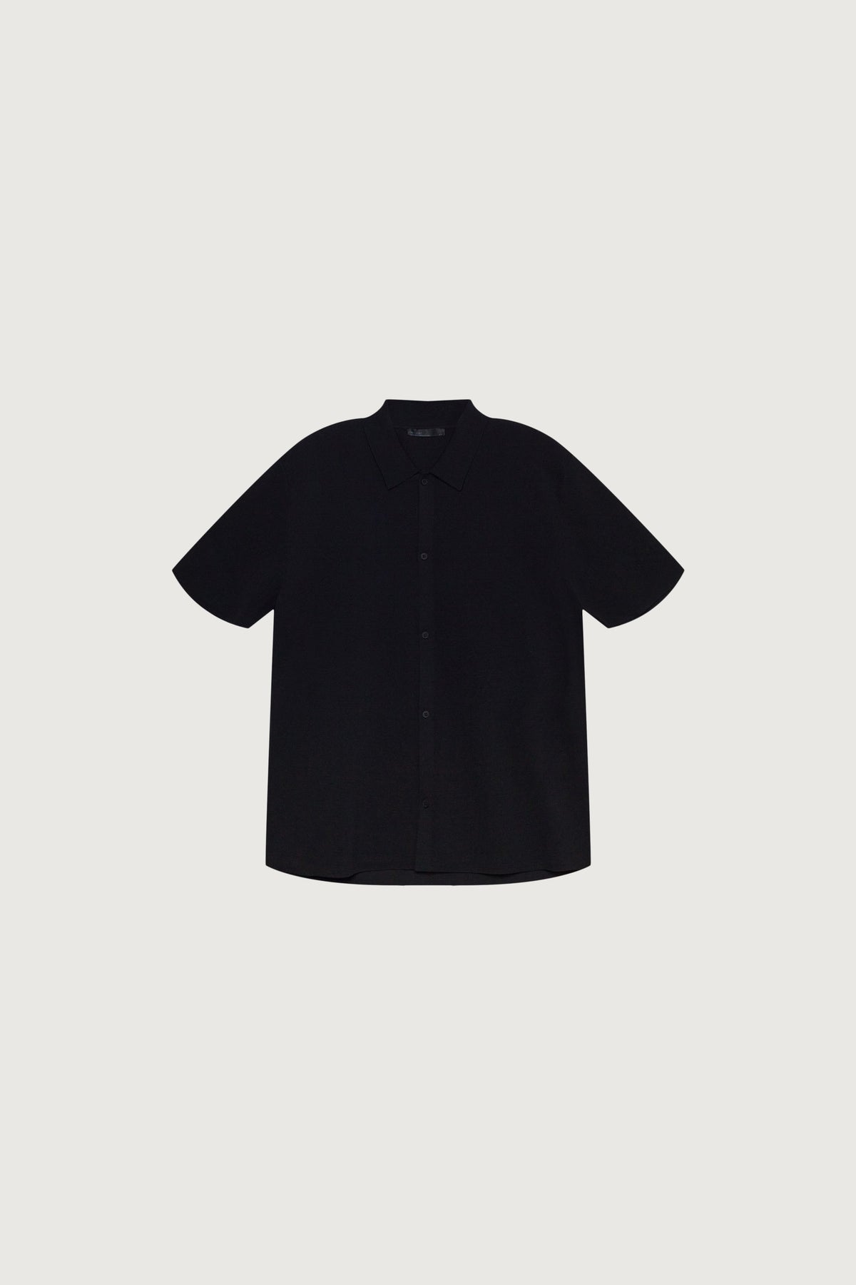 SHORT SLEEVE BUTTON UP SWEATER