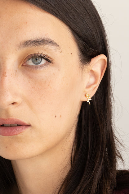 ROSE STUD EARRING