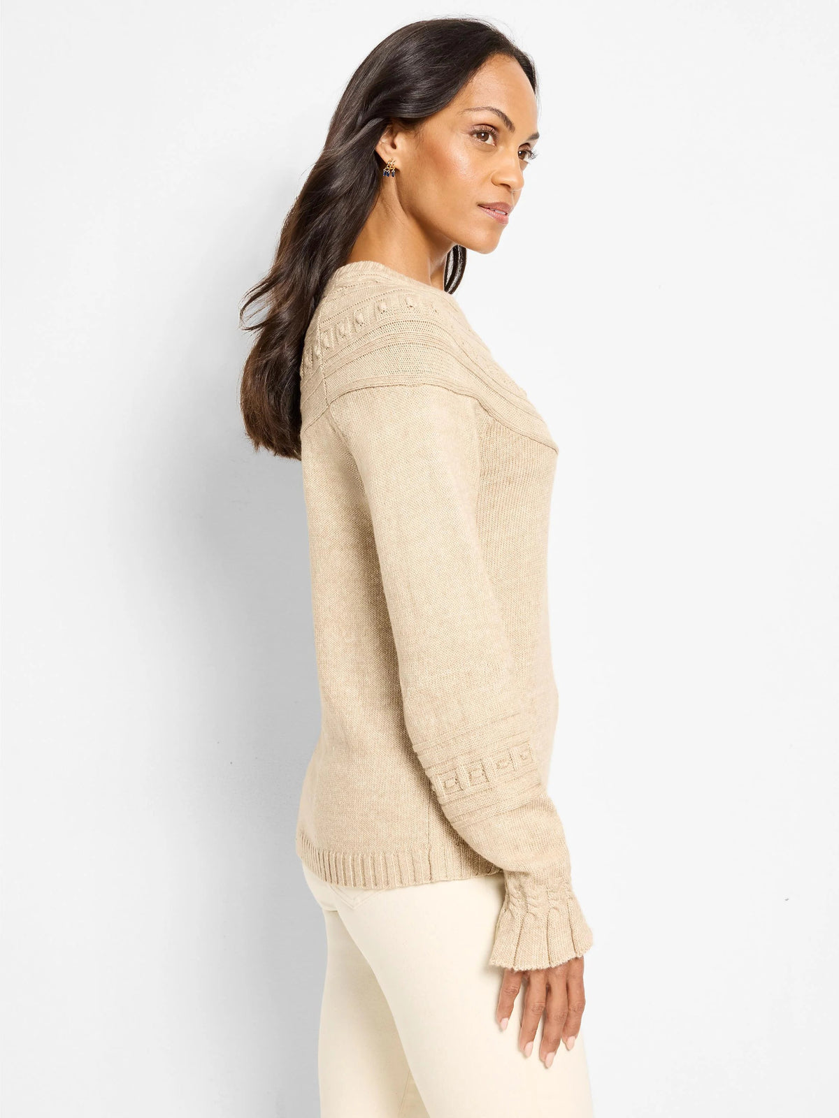 Textural Dot Cozy Sweater