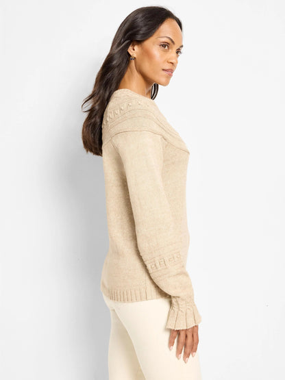 Textural Dot Cozy Sweater