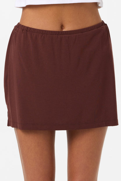 Alyssa Solid Knit Short Skirt