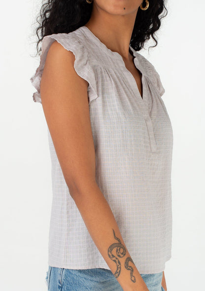 Carmen Flutter Sleeve Blouse