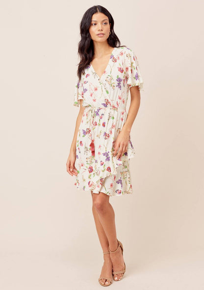 Tasha Flutter Sleeve Mini Dress