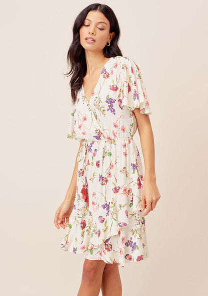 Tasha Flutter Sleeve Mini Dress