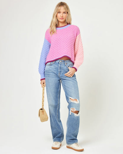 Pretty Please Sweater - Costa Del Sol Colorblock