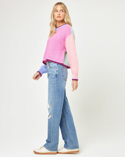 Pretty Please Sweater - Costa Del Sol Colorblock