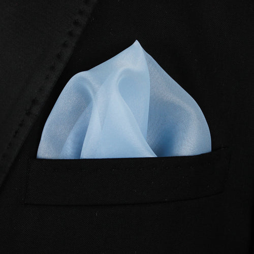 Pocket Square | Light blue organza #6