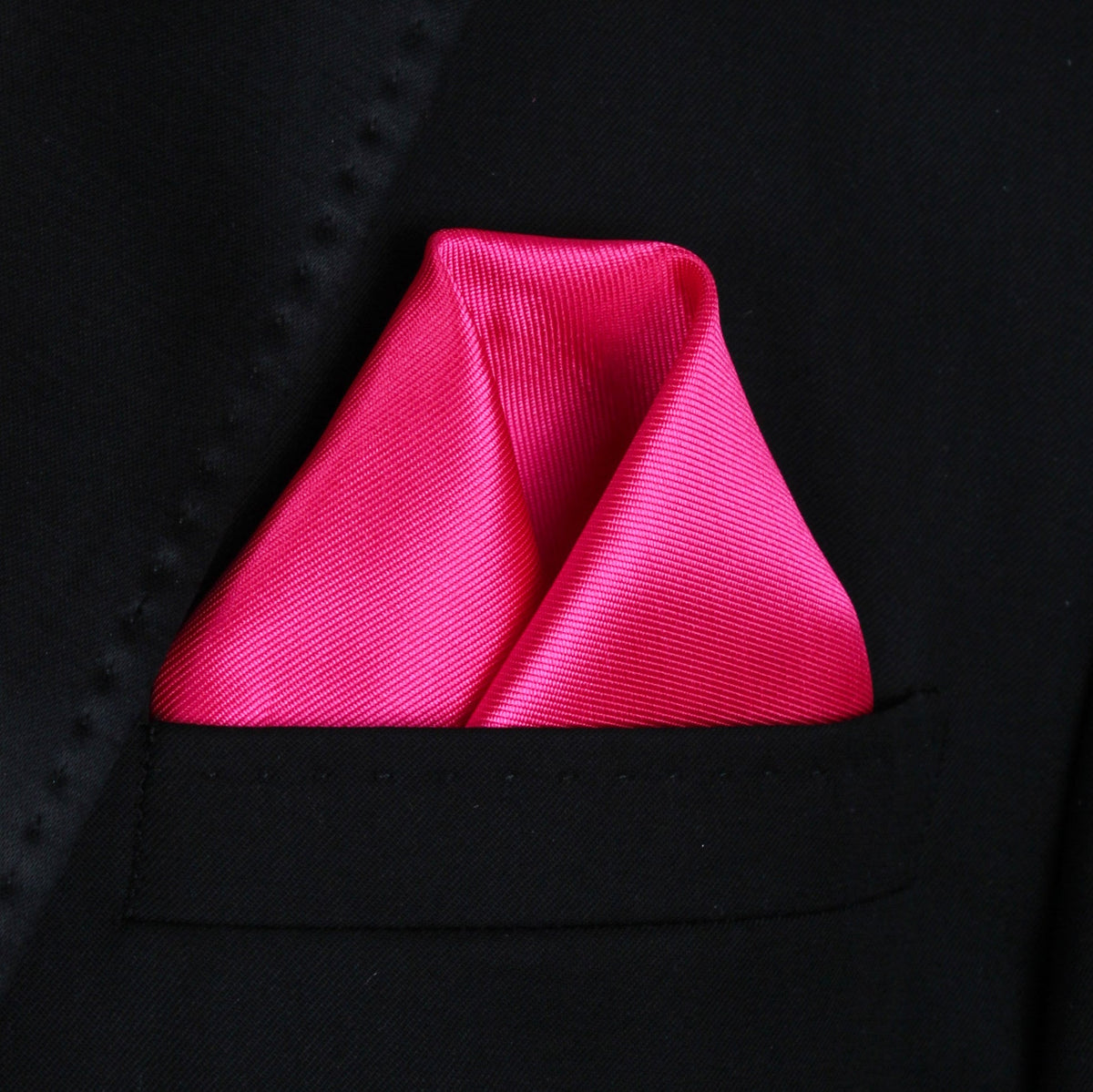 Pocket Square | Hot Pink Mikado #57