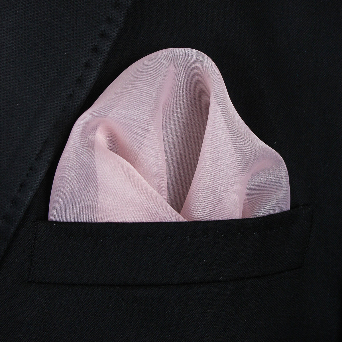 Pocket Square | Light pink organza #7