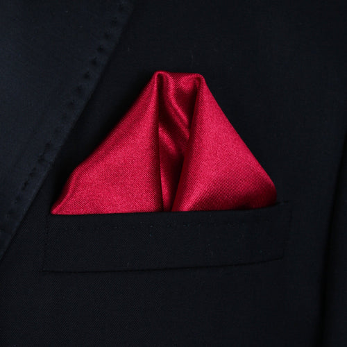 Pocket Square | Cherry Thick Satin #36