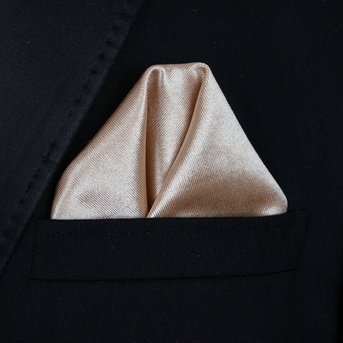 Pocket Square | Gold Thick Satin #32