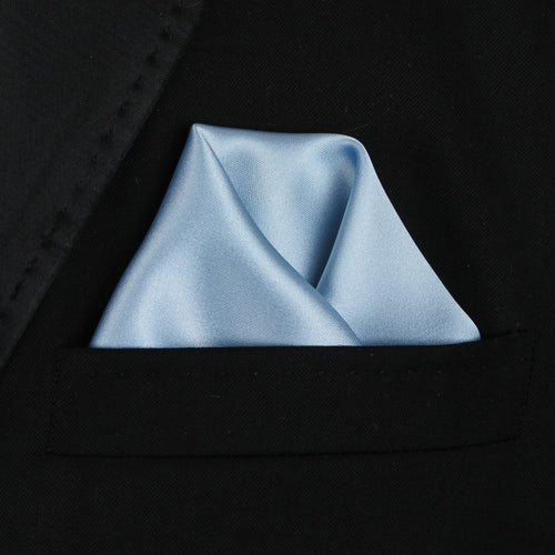Pocket Square | Light Blue Soft Satin #100