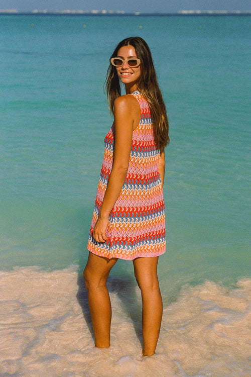 Poolside Mini Dress In Mandala
