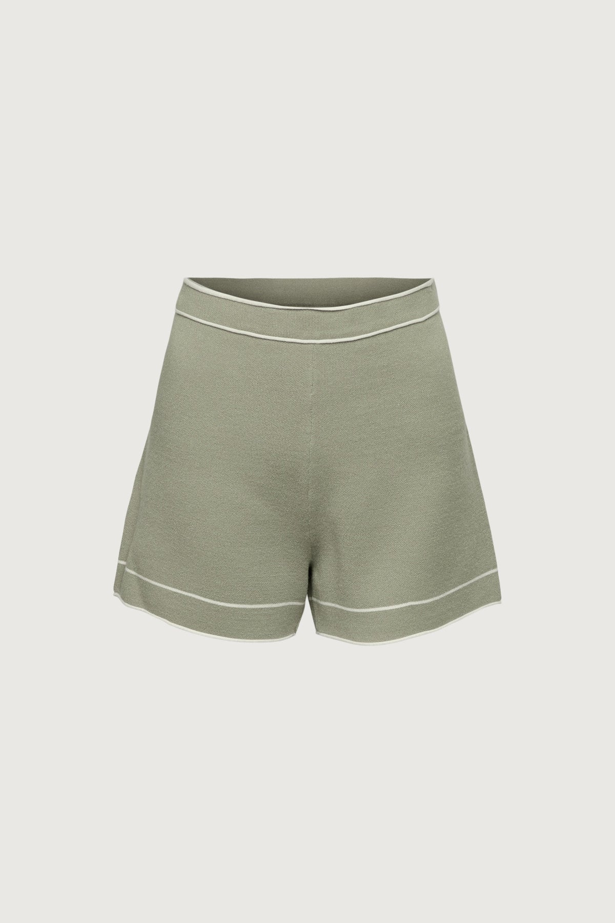 CONTRAST TRIM KNIT SHORT