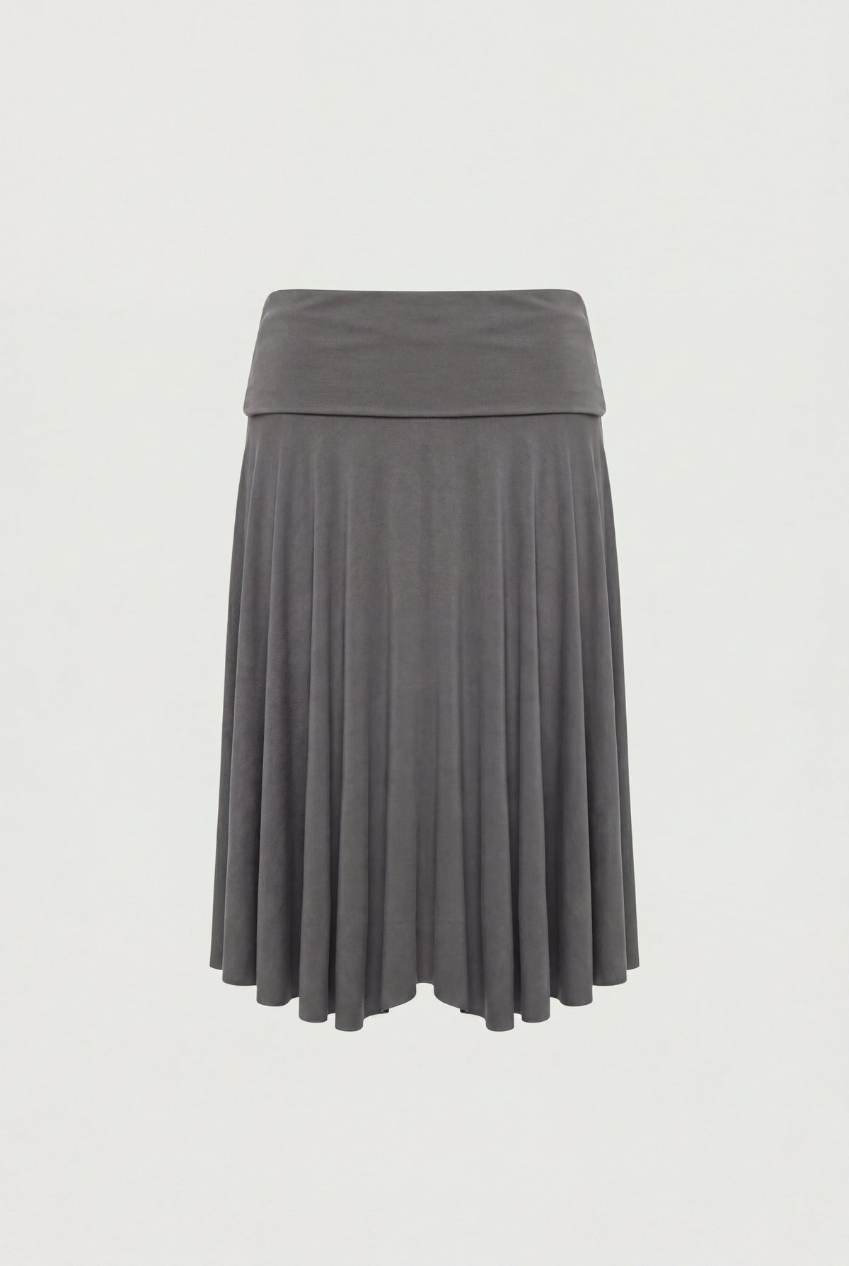 2-WAY RUCHED WAIST MIDI SKIRT