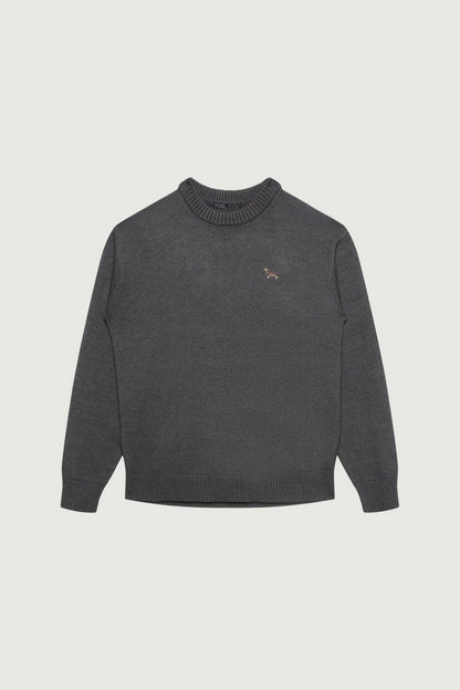 CLASSIC FITTED EMBROIDERED SWEATER