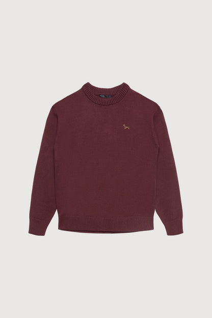 CLASSIC FITTED EMBROIDERED SWEATER