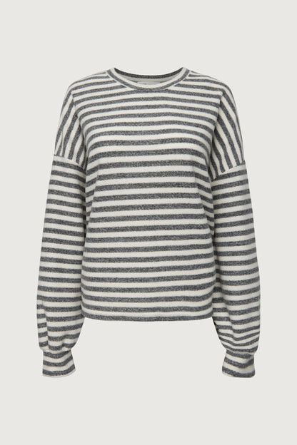RELAXED STRIPED PULLOVER