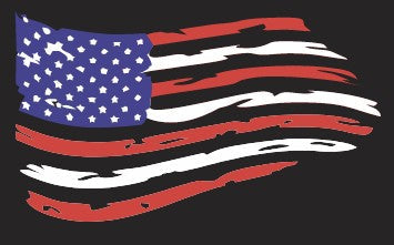 Distressed American Flag 4" Add On