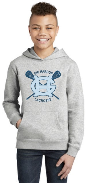 GH Lacrosse Youth Fleece Hoodie (Cross Sticks Logo)