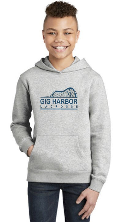 GH Lacrosse Youth Fleece Hoodie (Side Stick Logo)