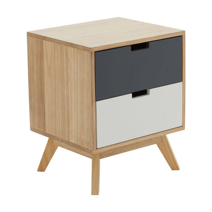 #Colour:Oak Size:2 Drawer
